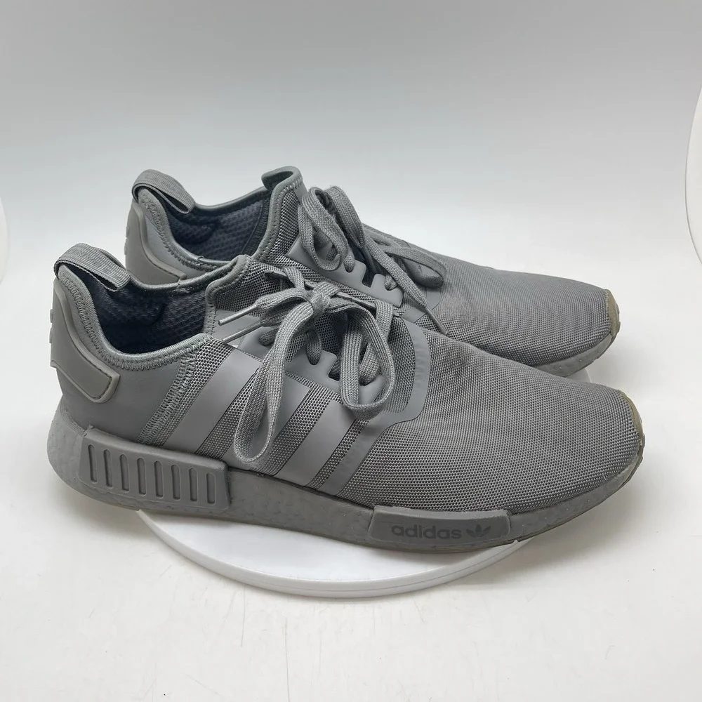 Adidas Sneakers Mens 12 NMD_R1 FV9016 Gray Athletic Running Causal Gym Shoes